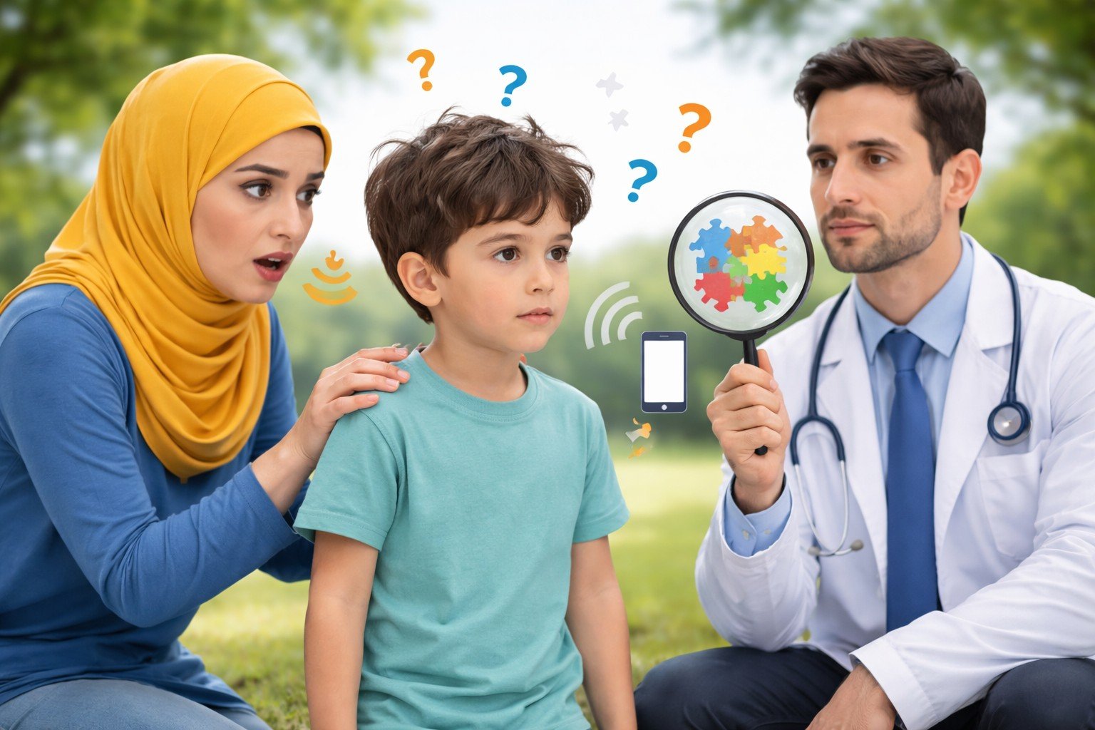 طفلي لا يستجيب لاسمه هل هذا توحد